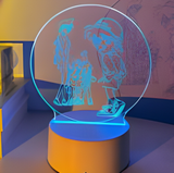 3D Illuminated Art - Detective Conan - Detective Boys and Ran Mouri 3D Illusion LED Night Light 16 Colors