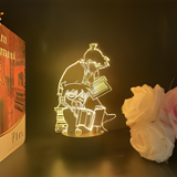 3D Illuminated Art - Detective Conan - Shinichi and Conan reading 3D Illusion LED Night Light 16 Colors
