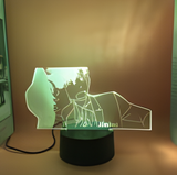 3D Illuminated Art - Detective Conan - Shinichi Kudo and Ran Mouri 3D Illusion LED Night Light 16 Colors #7849