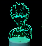 3D Illuminated Art - Haikyuu!! - Hinata Shoyo 3D Illusion LED Night Light 16 Colors #8510