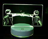 3D Illuminated Art - Haikyuu!! - Hinata Shoyo - Kageyama Tobio 3D Illusion LED Night Light 16 Colors