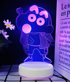 3D Illuminated Art - Crayon Shin-chan - Shin-chan greeting 3D Illusion LED Night Light 16 Colors