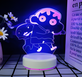 3D Illuminated Art - Crayon Shin-chan - Shin-chan and Shiro 3D Illusion LED Night Light 16 Colors