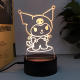 3D LED Night Light - Sanrio - Kuromi (2)