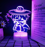 3D LED Night Light - Sky - Character with a bamboo hat