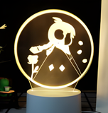 3D LED Night Light - Sky - Kid with rose
