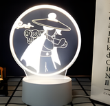 3D LED Night Light - Sky - Conical Hat Wanderer