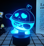 3D Illuminated Art - Eggy Party - Eggy character 3D Illusion LED Night Light 16 Colors