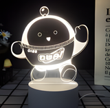 3D Illuminated Art - Eggy Party - Champion Greeting Eggy 3D Illusion LED Night Light 16 Colors