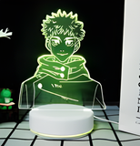 3D Illuminated Art - Jujutsu Kaisen - Itadori Yuji 3D Illusion LED Night Light 16 Colors
