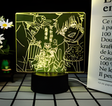 3D Illuminated Art - Jujutsu Kaisen - Satoru Gojo and Yuji Itadori 3D Illusion LED Night Light 16 Colors
