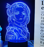 3D Illuminated Art - Attack on Titan - Annie Leonhart 3D Illusion LED Night Light 16 Colors #9603