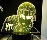 3D Illuminated Art - Attack on Titan - Eren 3D Illusion LED Night Light 16 Colors