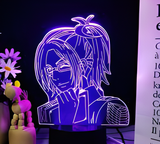 3D Illuminated Art - Attack on Titan - Hange Zoë 3D Illusion LED Night Light 16 Colors