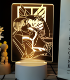 3D Illuminated Art - Attack on Titan - Levi 3D Illusion LED Night Light 16 Colors #9617