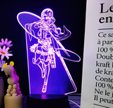 3D Illuminated Art - Attack on Titan - Levi Ackerman 3D Illusion LED Night Light 16 Colors #9621