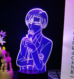 3D Illuminated Art - Attack on Titan - Levi Ackerman 3D Illusion LED Night Light 16 Colors #9623
