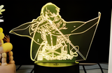 3D Illuminated Art - Attack on Titan - Levi Ackerman 3D Illusion LED Night Light 16 Colors #9626