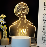 3D Illuminated Art - Attack on Titan - Levi Ackerman 3D Illusion LED Night Light 16 Colors #9627
