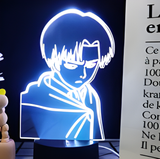 3D Illuminated Art - Attack on Titan - Levi 3D Illusion LED Night Light 16 Colors #9628