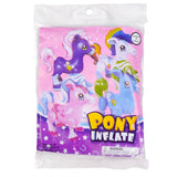 Inflatable Toy - Colorful Pony 27 Inch (Random Design)
