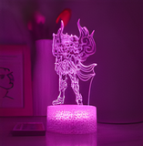3D Illuminated Art - Saint Seiya - Leo Gold Saint 3D Illusion LED Night Light 16 Colors