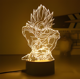 3D Illuminated Art - Dragon Ball - Super Saiyan Goku (Kamehameha pose) 3D Illusion LED Night Light 16 Colors