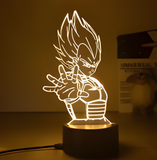 3D Illuminated Art - Dragon Ball - Vegeta 3D Illusion LED Night Light 16 Colors #1465