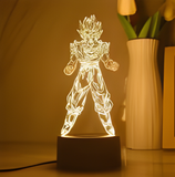 3D Illuminated Art - Dragon Ball - Goku 3D Illusion LED Night Light 16 Colors #1466