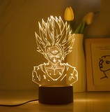 3D Illuminated Art - Dragon Ball - Goku Super Saiyan 3D Illusion LED Night Light 16 Colors #1468