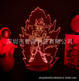 3D Illuminated Art - Dragon Ball - Goku Super Saiyan 3D Illusion LED Night Light 16 Colors #1481