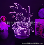 3D Illuminated Art - Dragon Ball - Kid Goku 3D Illusion LED Night Light 16 Colors