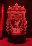 3D Illuminated Art - Liverpool Football Club - Liverpool FC Crest 3D Illusion LED Night Light 16 Colors