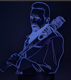 3D Illuminated Art - The Walking Dead - Negan (holding Lucille) 3D Illusion LED Night Light 16 Colors