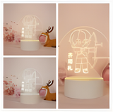 3D LED Night Light - Love and Deepspace - Qi Sili