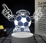 3D Illuminated Art - Brawl Stars - Darryl 3D Illusion LED Night Light 16 Colors