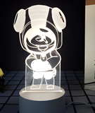 3D Illuminated Art - Brawl Stars - Leon 3D Illusion LED Night Light 16 Colors