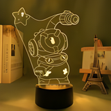 3D Illuminated Art - Brawl Stars - Otis 3D Illusion LED Night Light 16 Colors #9130