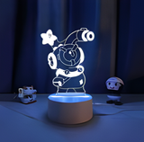 3D Illuminated Art - Brawl Stars - Otis 3D Illusion LED Night Light 16 Colors #9132