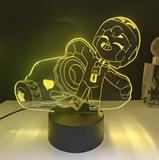 3D Illuminated Art - Brawl Stars - Bonnie 3D Illusion LED Night Light 16 Colors