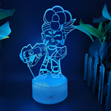 3D Illuminated Art - Brawl Stars - Jungle Queen Maisie 3D Illusion LED Night Light 16 Colors