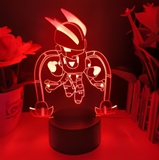3D Illuminated Art - Brawl Stars - Mecha Edgar 3D Illusion LED Night Light 16 Colors
