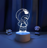 3D Illuminated Art - Brawl Stars - Sally Leon 3D Illusion LED Night Light 16 Colors
