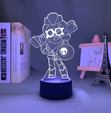 3D Illuminated Art - Brawl Stars - Belle 3D Illusion LED Night Light 16 Colors