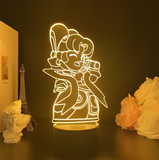 3D Illuminated Art - Brawl Stars - Lunar Piper 3D Illusion LED Night Light 16 Colors