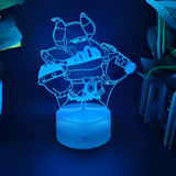 3D Illuminated Art - Brawl Stars - Frank (Soul Knight Skin) 3D Illusion LED Night Light 16 Colors