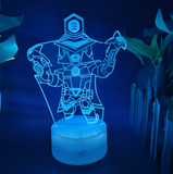 3D Illuminated Art - Brawl Stars - Mecha Colt 3D Illusion LED Night Light 16 Colors