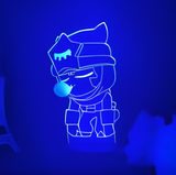 3D Illuminated Art - Brawl Stars - Sandy 3D Illusion LED Night Light 16 Colors