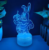 3D Illuminated Art - Brawl Stars - Pinky Grom 3D Illusion LED Night Light 16 Colors