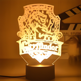 3D Illuminated Art - Harry Potter - Gryffindor crest 3D Illusion LED Night Light 16 Colors